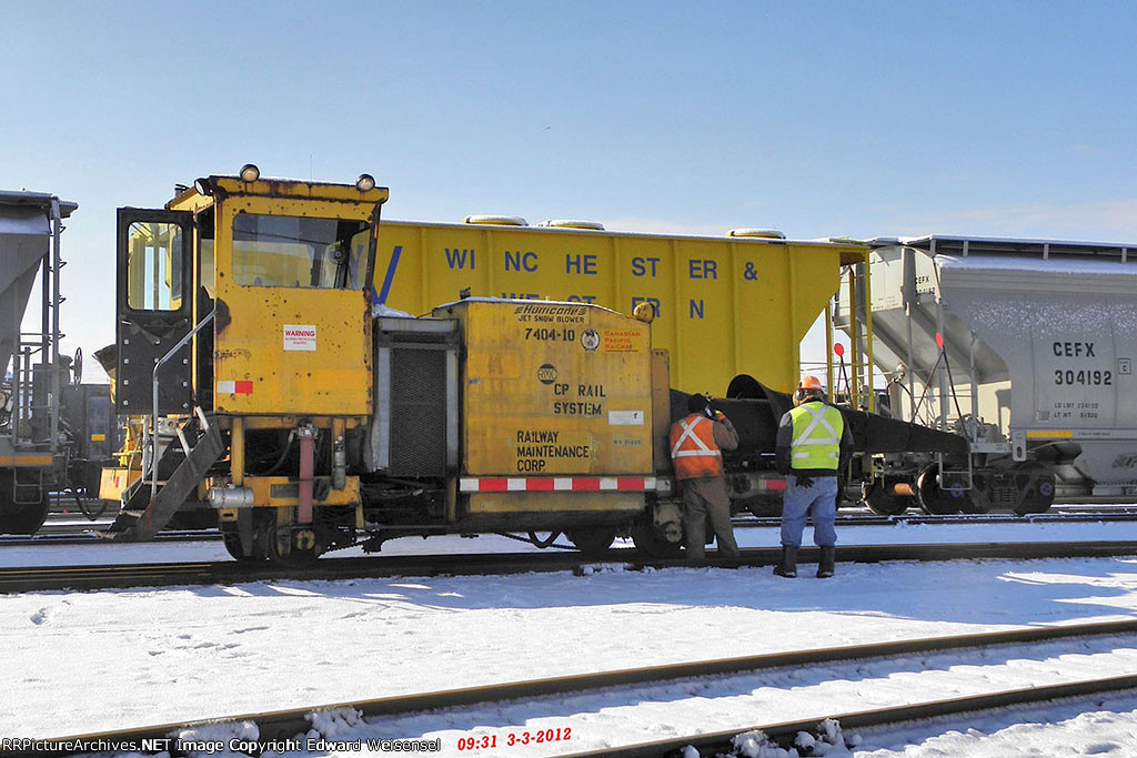 RMC Hurricane Snow Blower  is stationed @ Muskego yard